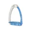Tech Venice Sloped Evo Safety Stirrups-Silver/Blue